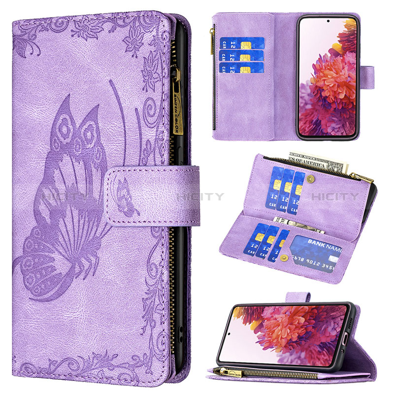 Handytasche Stand Schutzhülle Flip Leder Hülle Schmetterling B03F für Samsung Galaxy S20 Lite 5G