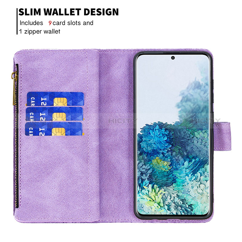 Handytasche Stand Schutzhülle Flip Leder Hülle Schmetterling B03F für Samsung Galaxy S20 Plus 5G