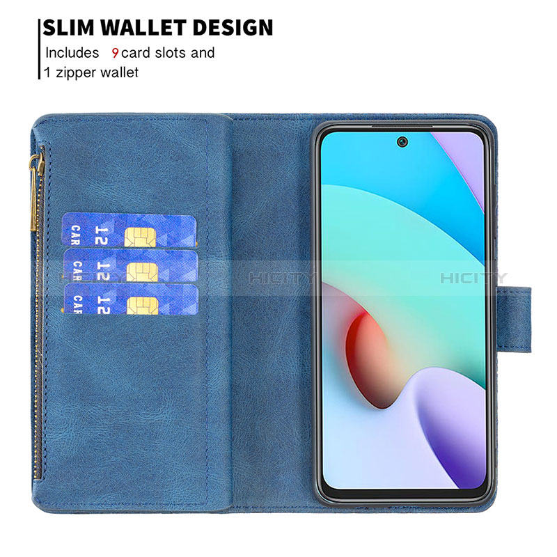 Handytasche Stand Schutzhülle Flip Leder Hülle Schmetterling B03F für Xiaomi Redmi 10 (2022)