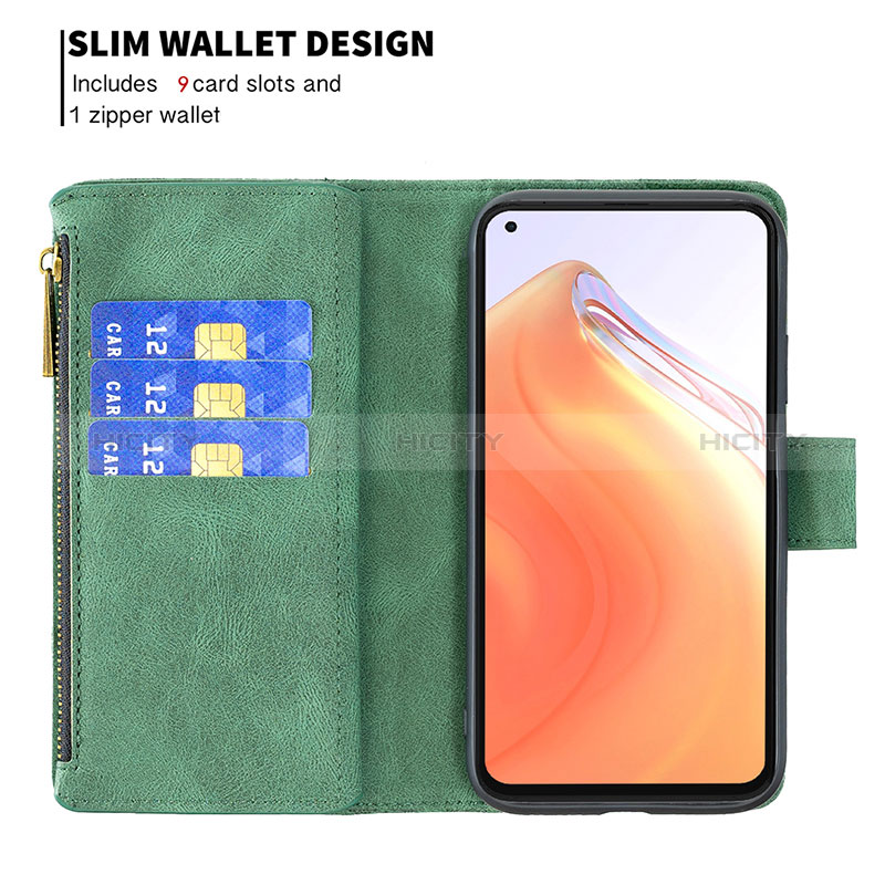 Handytasche Stand Schutzhülle Flip Leder Hülle Schmetterling B03F für Xiaomi Redmi K30S 5G groß