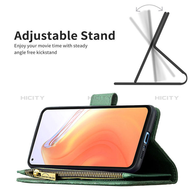 Handytasche Stand Schutzhülle Flip Leder Hülle Schmetterling B03F für Xiaomi Redmi K30S 5G groß