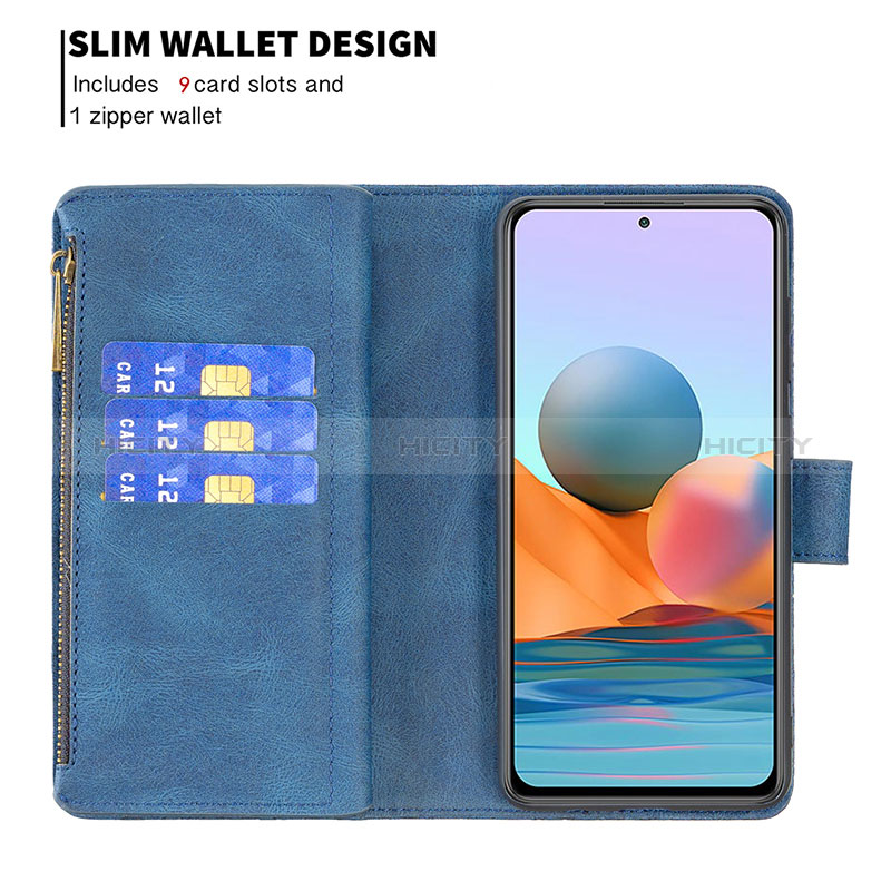 Handytasche Stand Schutzhülle Flip Leder Hülle Schmetterling B03F für Xiaomi Redmi Note 10 Pro 4G