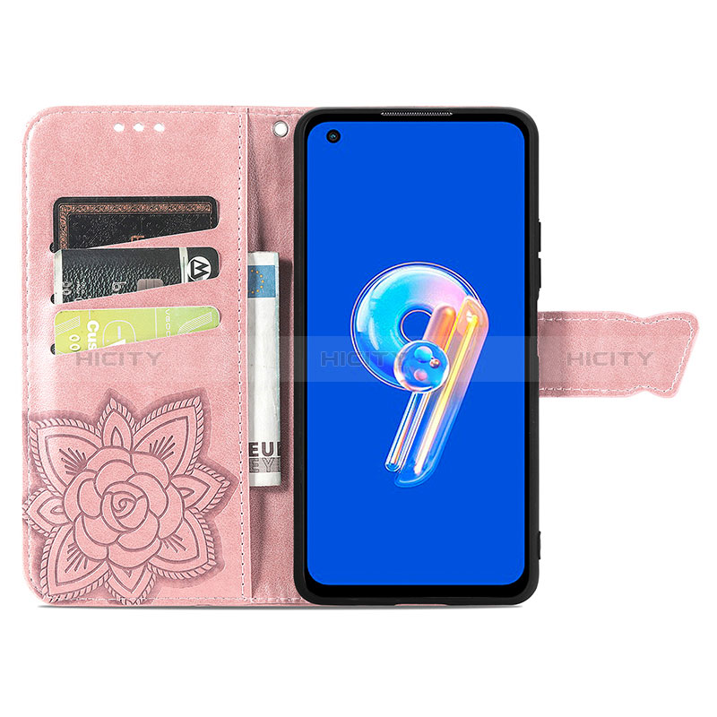 Handytasche Stand Schutzhülle Flip Leder Hülle Schmetterling für Asus Zenfone 9