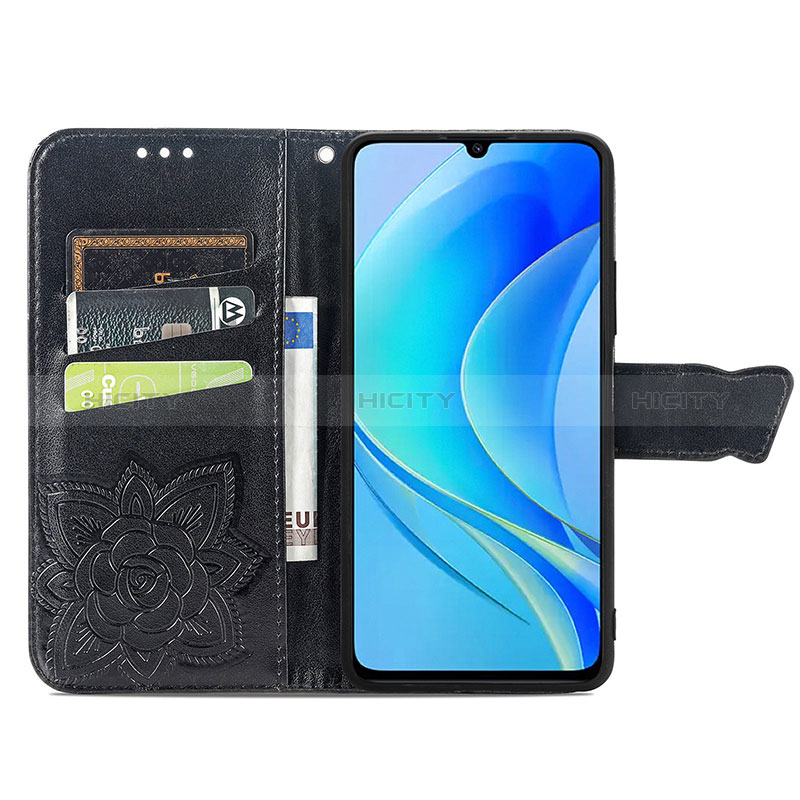 Handytasche Stand Schutzhülle Flip Leder Hülle Schmetterling für Huawei Enjoy 50 groß