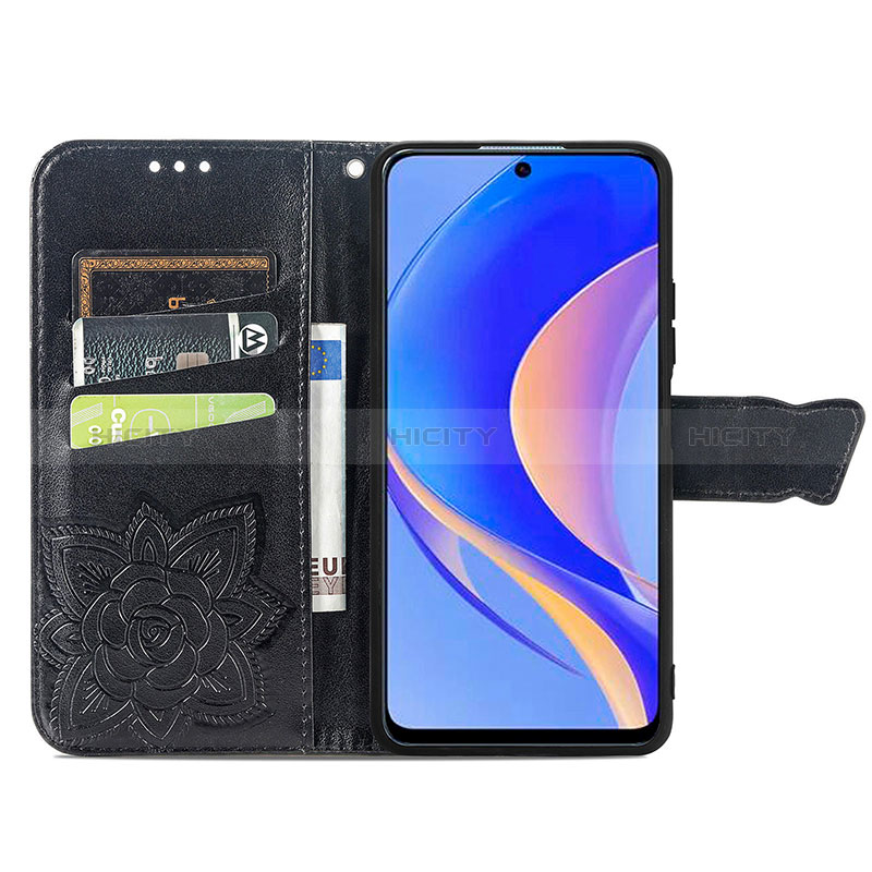 Handytasche Stand Schutzhülle Flip Leder Hülle Schmetterling für Huawei Enjoy 50 Pro groß