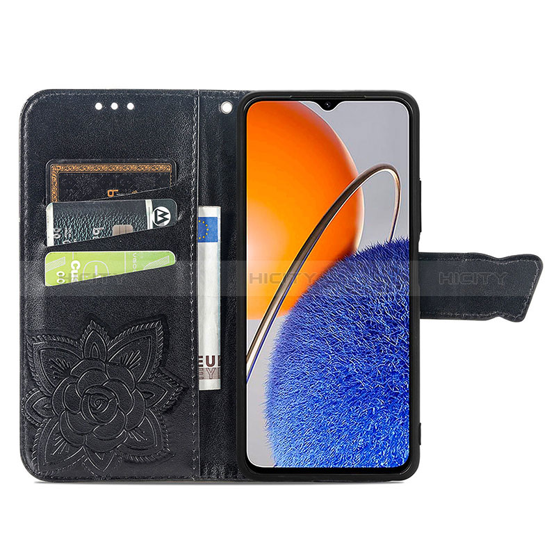 Handytasche Stand Schutzhülle Flip Leder Hülle Schmetterling für Huawei Enjoy 50z