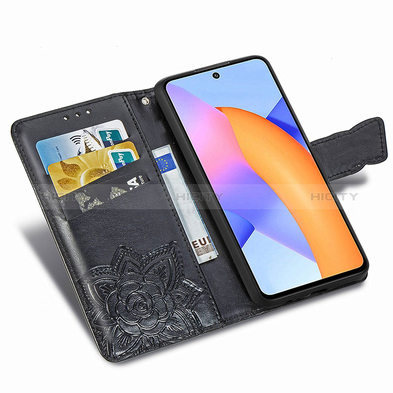 Handytasche Stand Schutzhülle Flip Leder Hülle Schmetterling für Huawei Honor 10X Lite