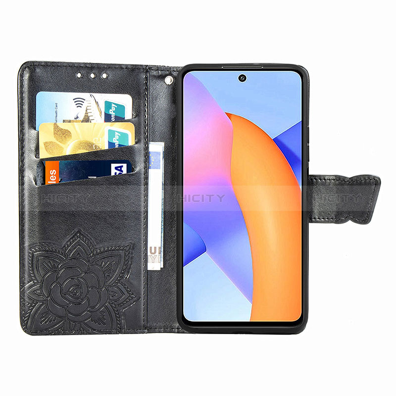 Handytasche Stand Schutzhülle Flip Leder Hülle Schmetterling für Huawei Honor 10X Lite