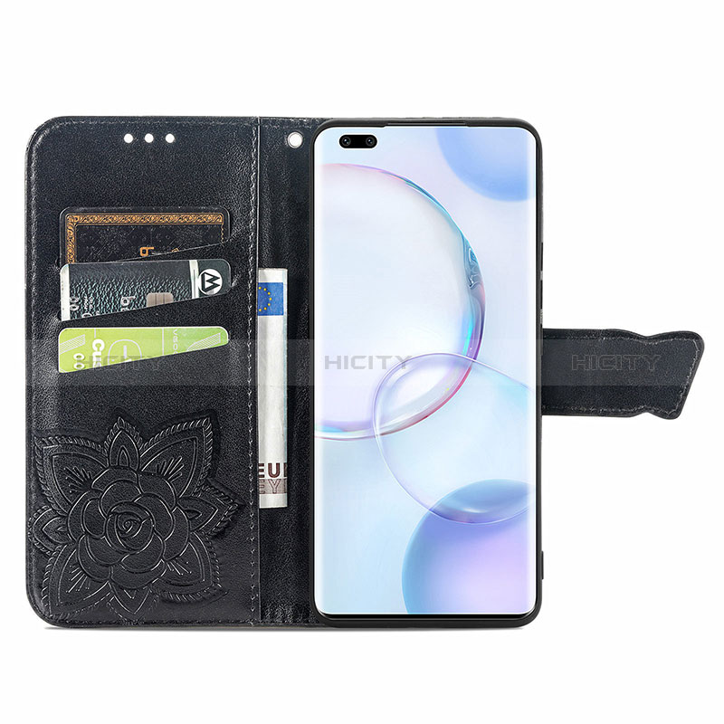 Handytasche Stand Schutzhülle Flip Leder Hülle Schmetterling für Huawei Honor 50 Pro 5G