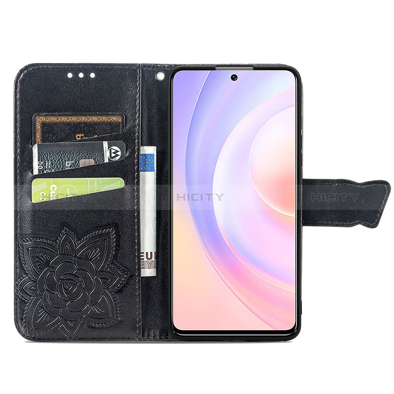 Handytasche Stand Schutzhülle Flip Leder Hülle Schmetterling für Huawei Honor 50 SE 5G