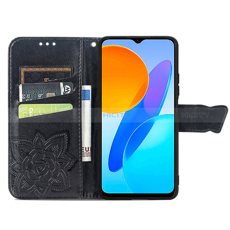 Handytasche Stand Schutzhülle Flip Leder Hülle Schmetterling für Huawei Honor 70 Lite 5G