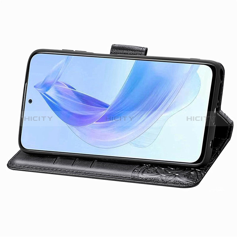 Handytasche Stand Schutzhülle Flip Leder Hülle Schmetterling für Huawei Honor 90 Lite 5G