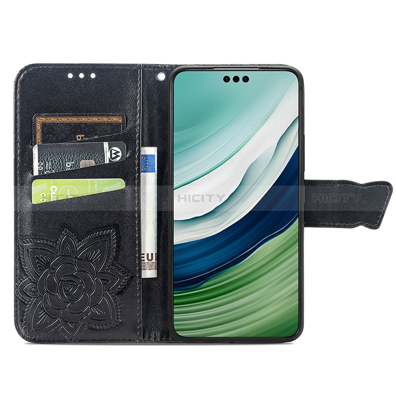 Handytasche Stand Schutzhülle Flip Leder Hülle Schmetterling für Huawei Mate 60 Pro