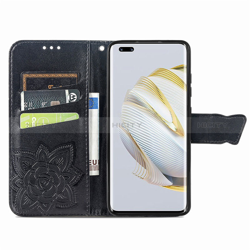 Handytasche Stand Schutzhülle Flip Leder Hülle Schmetterling für Huawei Nova 10 Pro