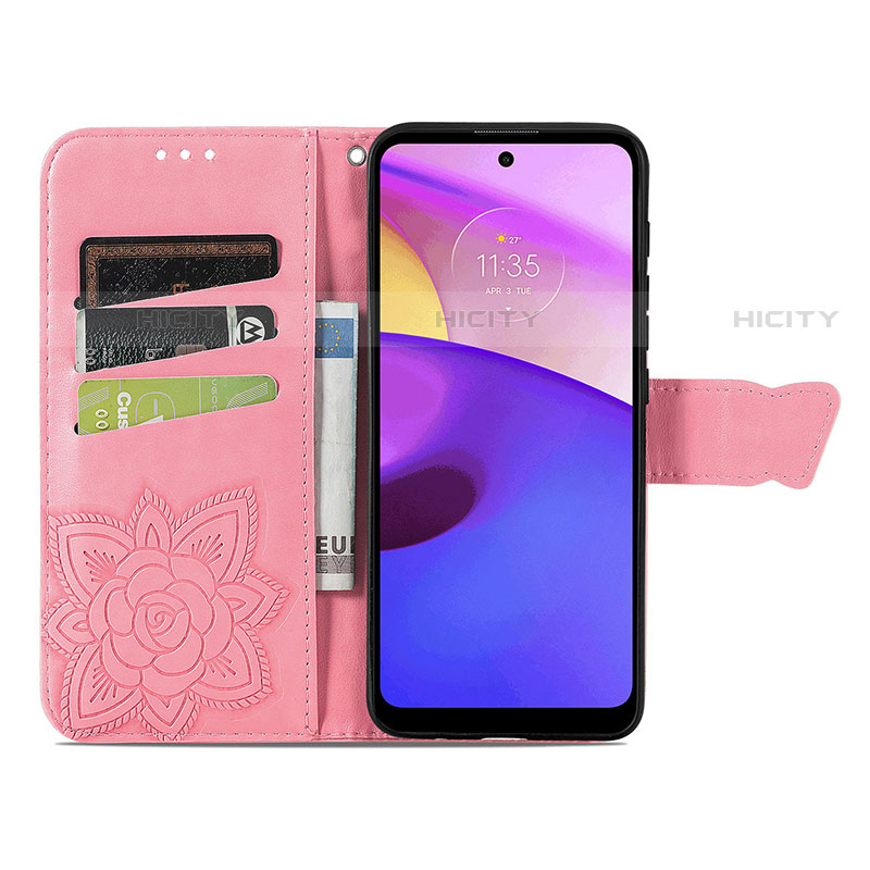 Handytasche Stand Schutzhülle Flip Leder Hülle Schmetterling für Motorola Moto E20