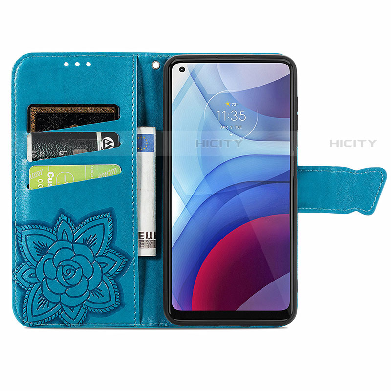 Handytasche Stand Schutzhülle Flip Leder Hülle Schmetterling für Motorola Moto G Power (2021)