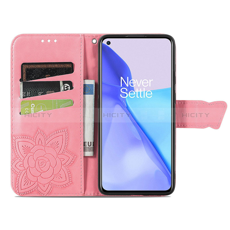 Handytasche Stand Schutzhülle Flip Leder Hülle Schmetterling für OnePlus 9 5G