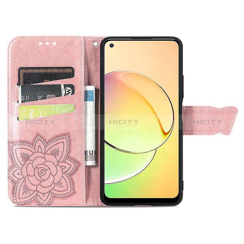 Handytasche Stand Schutzhülle Flip Leder Hülle Schmetterling für Realme 10 Pro 5G