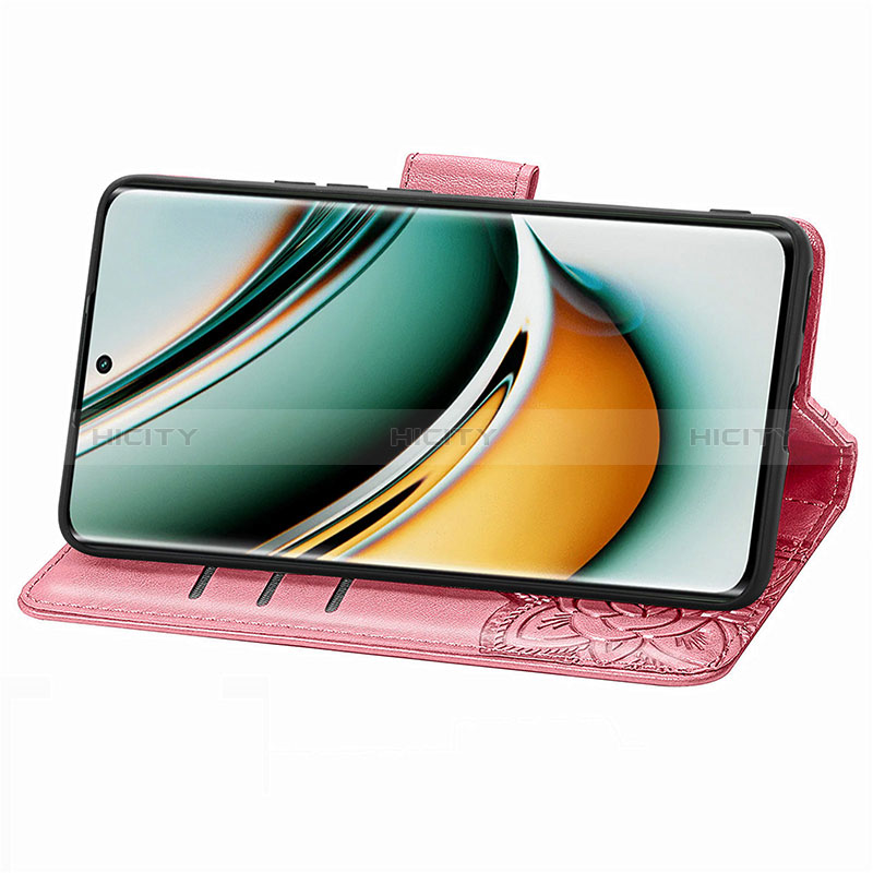 Handytasche Stand Schutzhülle Flip Leder Hülle Schmetterling für Realme 11 Pro+ Plus 5G groß