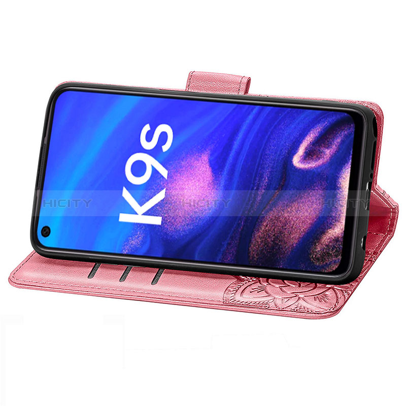 Handytasche Stand Schutzhülle Flip Leder Hülle Schmetterling für Realme 9 SE 5G groß