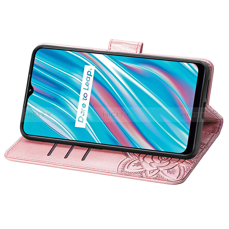 Handytasche Stand Schutzhülle Flip Leder Hülle Schmetterling für Realme V11s 5G