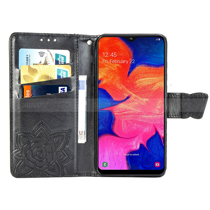 Handytasche Stand Schutzhülle Flip Leder Hülle Schmetterling für Samsung Galaxy A10