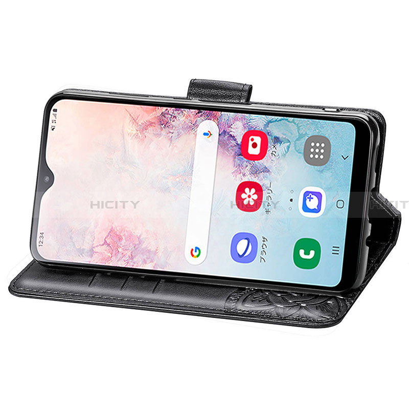 Handytasche Stand Schutzhülle Flip Leder Hülle Schmetterling für Samsung Galaxy A20 SC-02M SCV46 groß