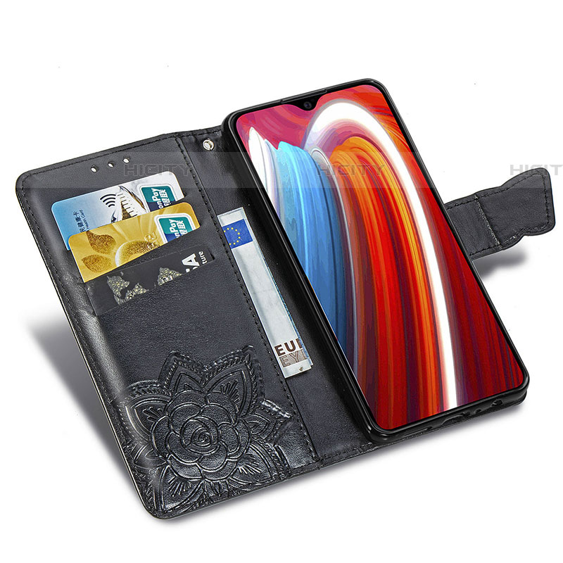 Handytasche Stand Schutzhülle Flip Leder Hülle Schmetterling für Samsung Galaxy A21 European groß