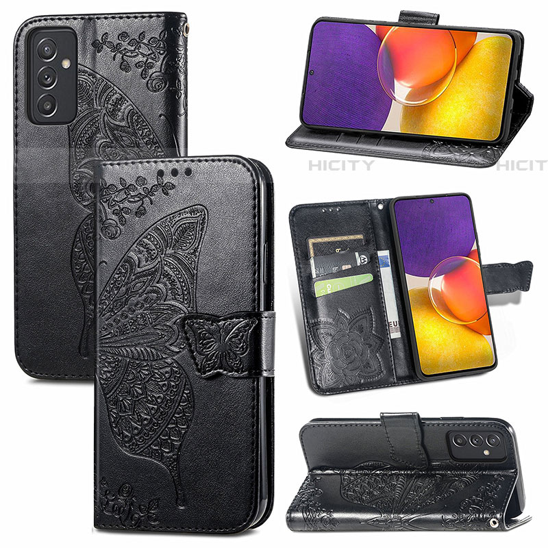 Handytasche Stand Schutzhülle Flip Leder Hülle Schmetterling für Samsung Galaxy A24 4G