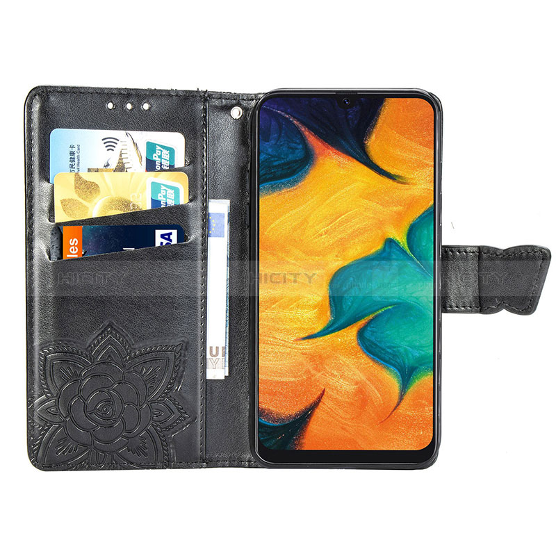 Handytasche Stand Schutzhülle Flip Leder Hülle Schmetterling für Samsung Galaxy A30