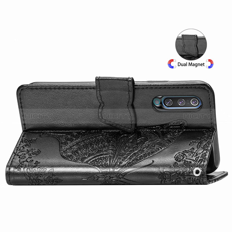 Handytasche Stand Schutzhülle Flip Leder Hülle Schmetterling für Samsung Galaxy A30S groß