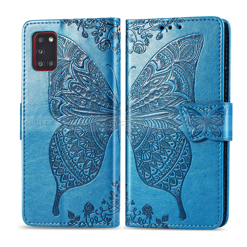 Handytasche Stand Schutzhülle Flip Leder Hülle Schmetterling für Samsung Galaxy A31