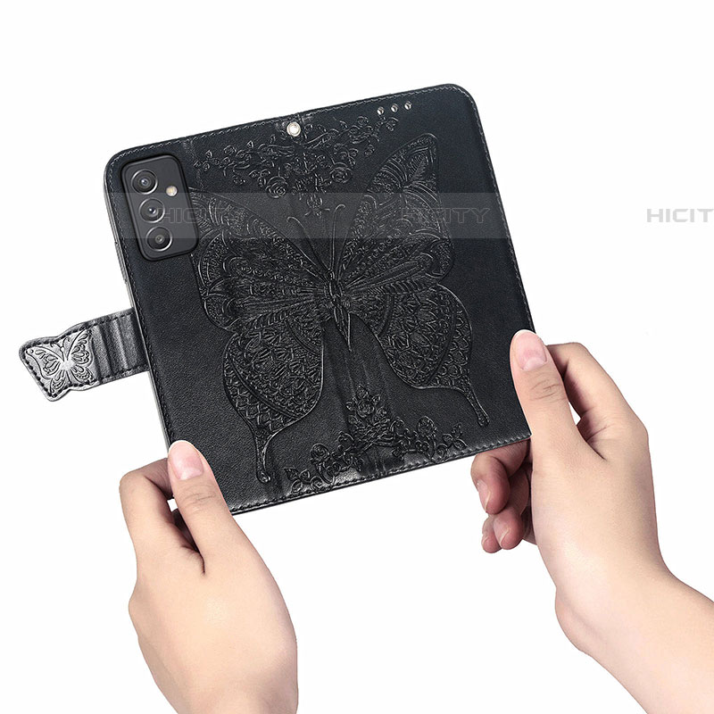 Handytasche Stand Schutzhülle Flip Leder Hülle Schmetterling für Samsung Galaxy A34 5G