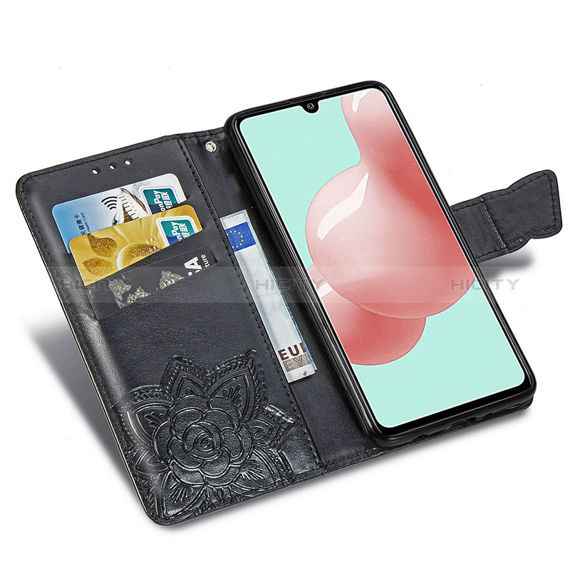 Handytasche Stand Schutzhülle Flip Leder Hülle Schmetterling für Samsung Galaxy A41