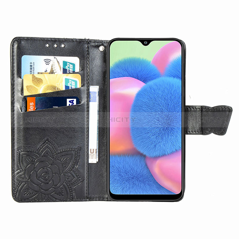 Handytasche Stand Schutzhülle Flip Leder Hülle Schmetterling für Samsung Galaxy A50S groß