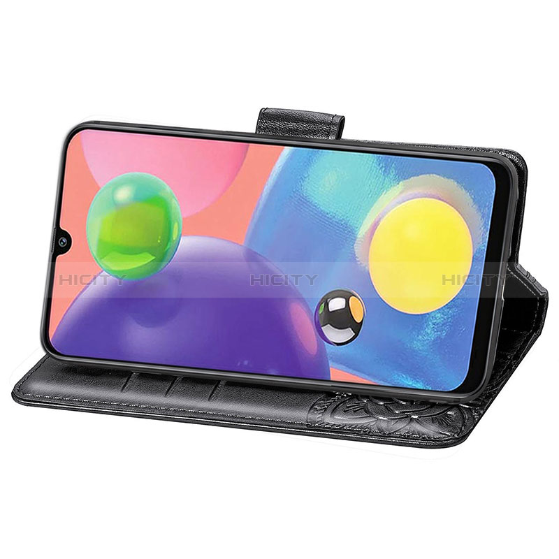 Handytasche Stand Schutzhülle Flip Leder Hülle Schmetterling für Samsung Galaxy A70