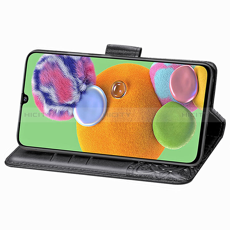 Handytasche Stand Schutzhülle Flip Leder Hülle Schmetterling für Samsung Galaxy A90 5G