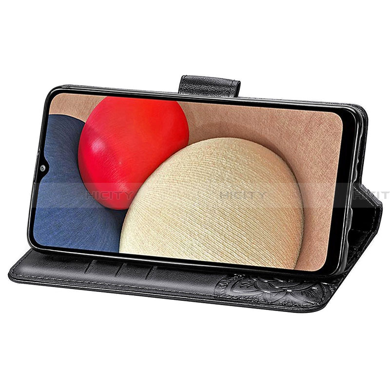 Handytasche Stand Schutzhülle Flip Leder Hülle Schmetterling für Samsung Galaxy F02S SM-E025F