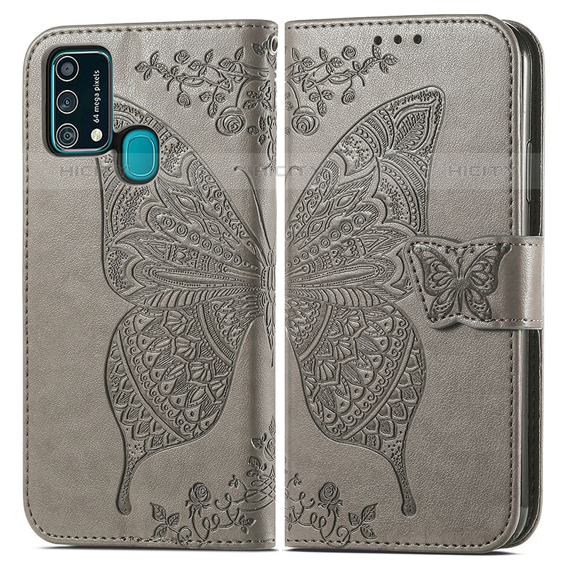 Handytasche Stand Schutzhülle Flip Leder Hülle Schmetterling für Samsung Galaxy F41