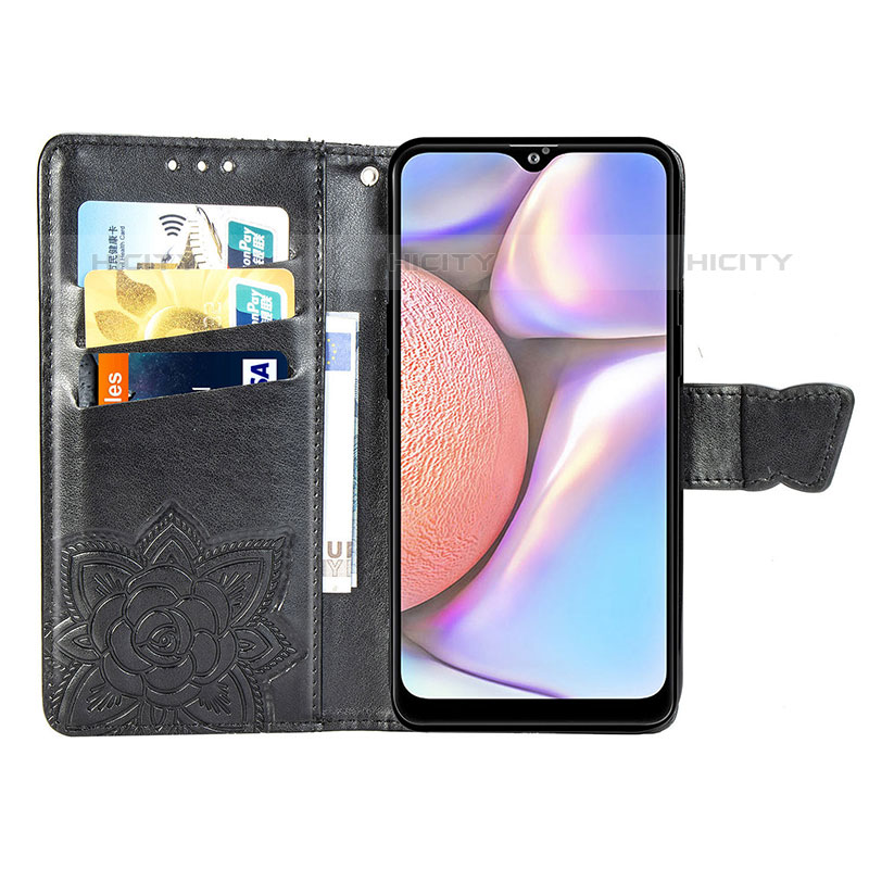 Handytasche Stand Schutzhülle Flip Leder Hülle Schmetterling für Samsung Galaxy M01s