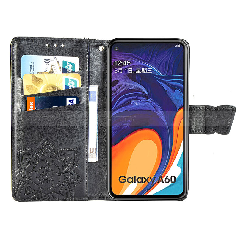 Handytasche Stand Schutzhülle Flip Leder Hülle Schmetterling für Samsung Galaxy M40