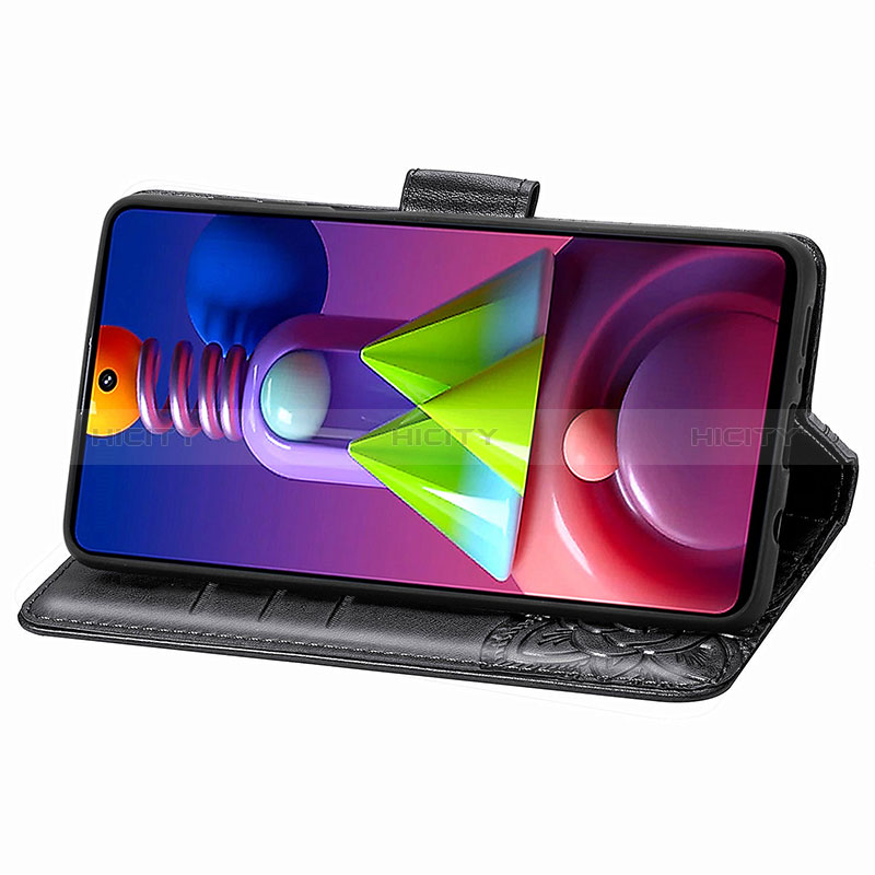 Handytasche Stand Schutzhülle Flip Leder Hülle Schmetterling für Samsung Galaxy M51