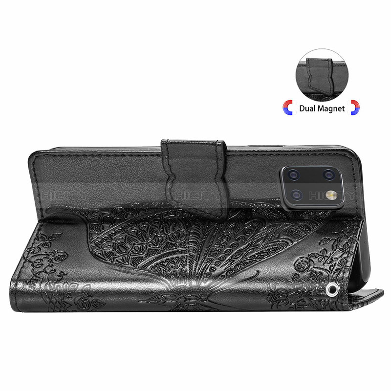 Handytasche Stand Schutzhülle Flip Leder Hülle Schmetterling für Samsung Galaxy M60s