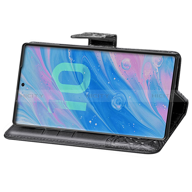 Handytasche Stand Schutzhülle Flip Leder Hülle Schmetterling für Samsung Galaxy Note 10 Plus 5G