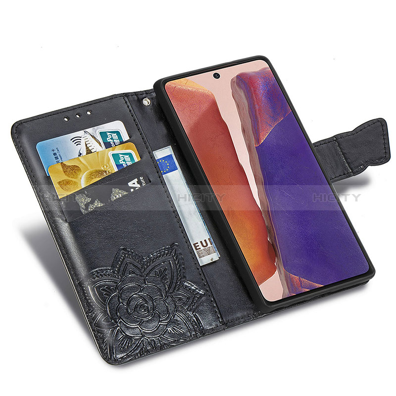 Handytasche Stand Schutzhülle Flip Leder Hülle Schmetterling für Samsung Galaxy Note 20 5G