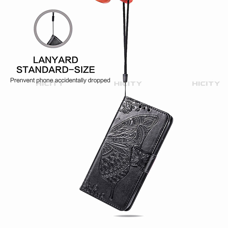 Handytasche Stand Schutzhülle Flip Leder Hülle Schmetterling für Samsung Galaxy S22 Plus 5G groß