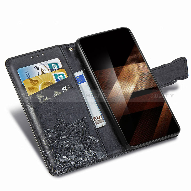 Handytasche Stand Schutzhülle Flip Leder Hülle Schmetterling für Samsung Galaxy S24 5G