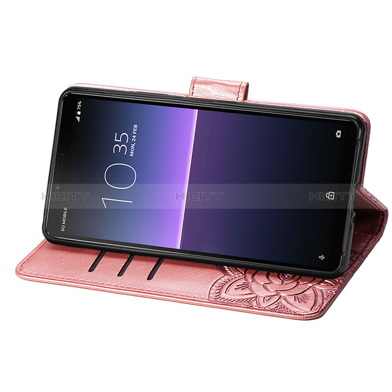 Handytasche Stand Schutzhülle Flip Leder Hülle Schmetterling für Sony Xperia 10 II