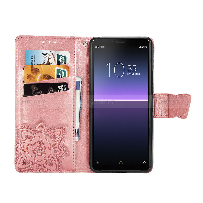 Handytasche Stand Schutzhülle Flip Leder Hülle Schmetterling für Sony Xperia 10 II