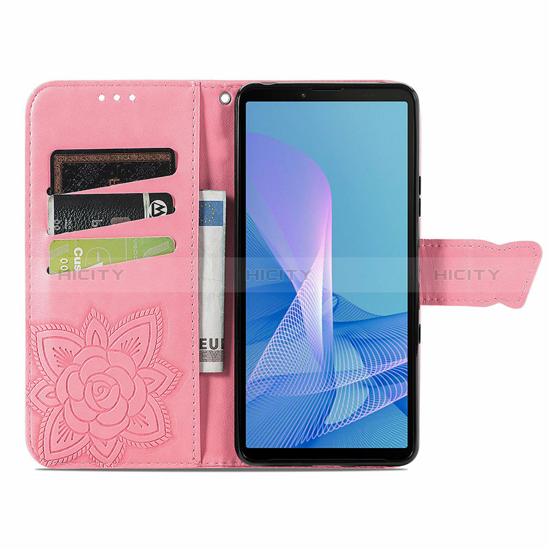 Handytasche Stand Schutzhülle Flip Leder Hülle Schmetterling für Sony Xperia 10 III Lite